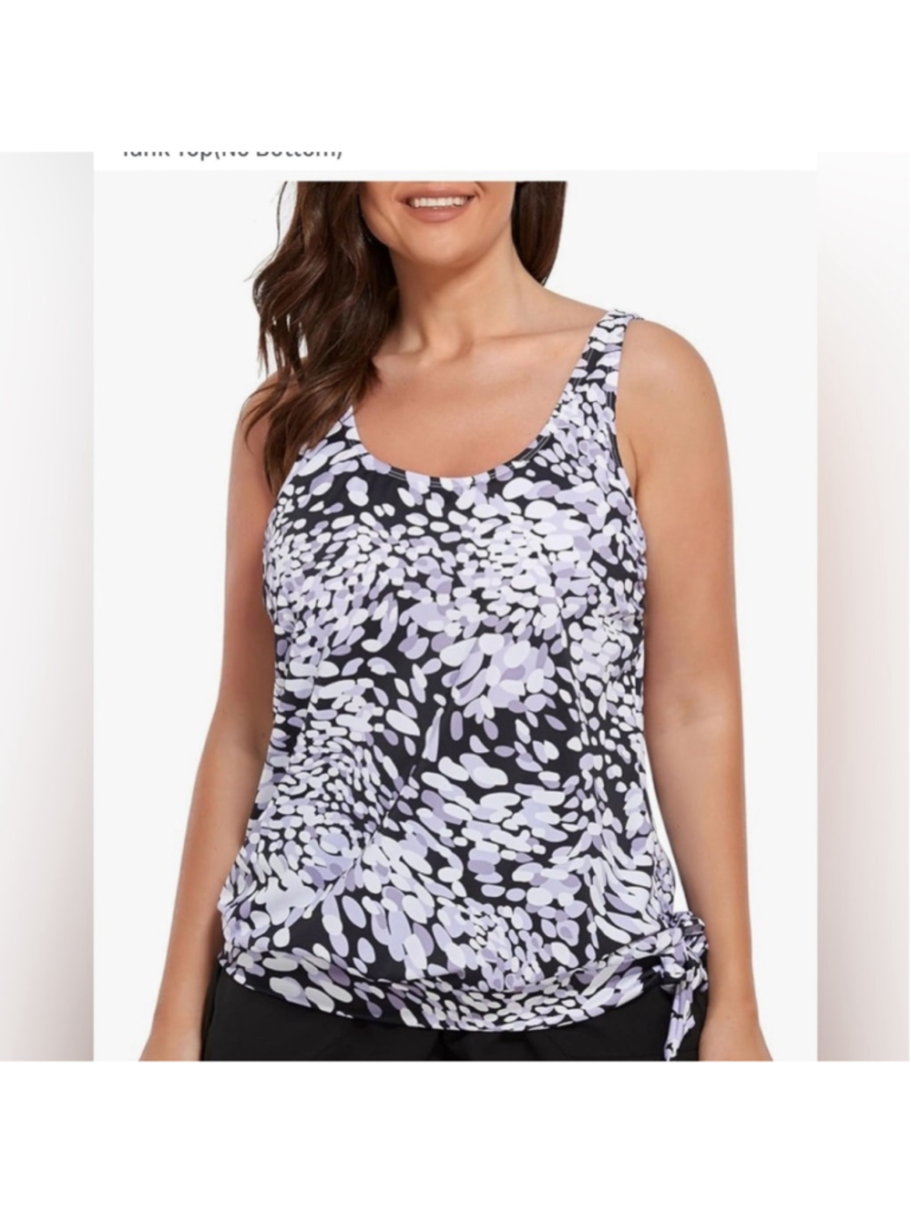 NEW Tankini Top Printed Swimwear Bathing Suit Tank Top(No Bottom) 12